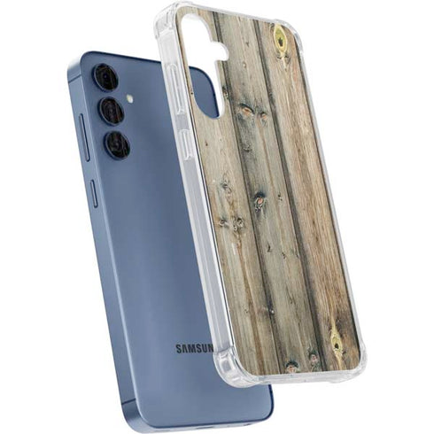 Natural Weathered Wood Galaxy S24 Clear Case