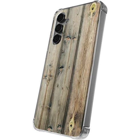 Natural Weathered Wood Galaxy S24 Plus Clear Case