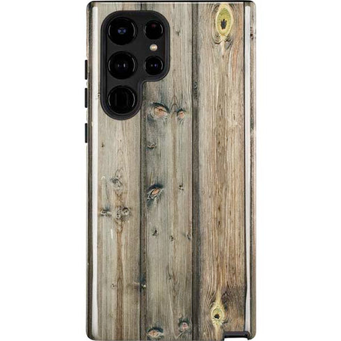 Natural Weathered Wood Galaxy S24 Ultra Impact Case
