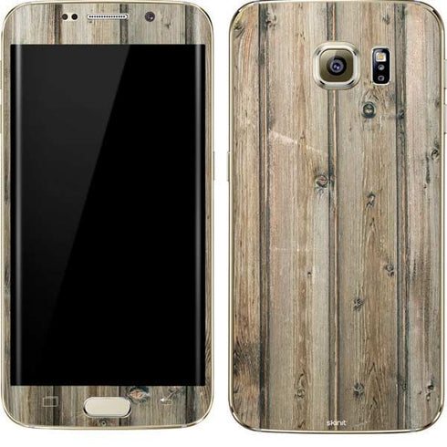 Natural Weathered Wood Galaxy S7 Edge Skin