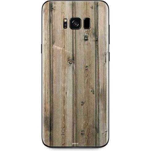 Natural Weathered Wood Galaxy S8 Skin