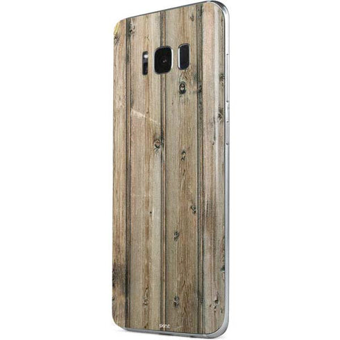 Natural Weathered Wood Galaxy S8 Skin