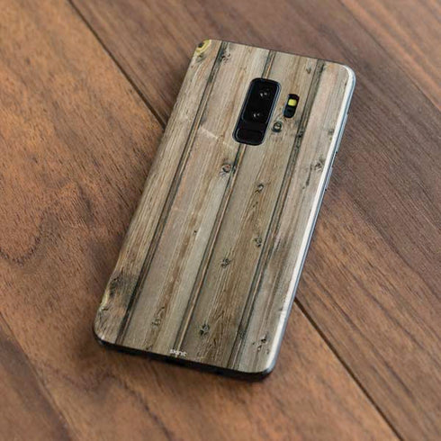 Natural Weathered Wood Galaxy S9 Plus Skin
