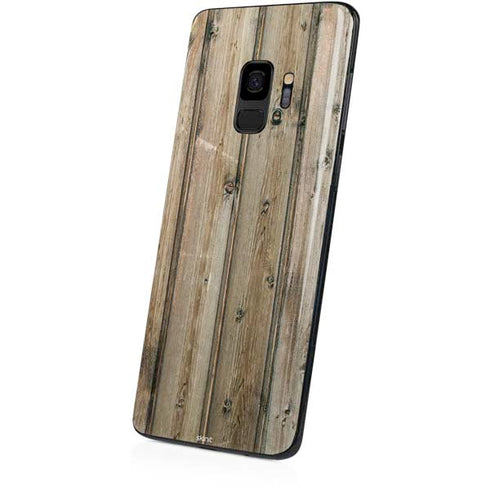 Natural Weathered Wood Galaxy S9 Skin