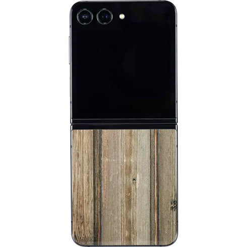 Natural Weathered Wood Galaxy Z Flip5 5G Skin