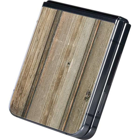 Natural Weathered Wood Galaxy Z Flip5 5G Skin