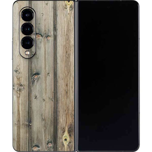 Natural Weathered Wood Galaxy Z Fold4 5G Skin