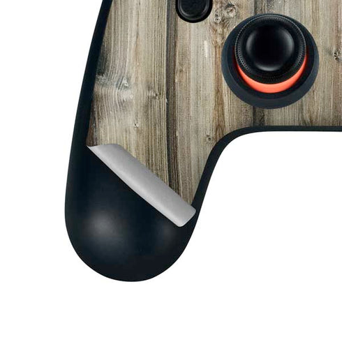 Natural Weathered Wood Google Stadia Controller Skin