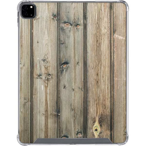 Natural Weathered Wood iPad Pro 12.9in (2020) Clear Case