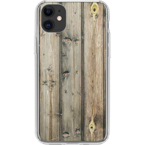 Natural Weathered Wood iPhone 11 Clear Case