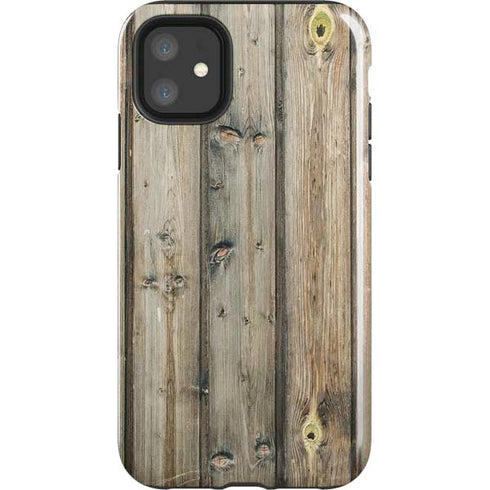 Natural Weathered Wood iPhone 11 Impact Case