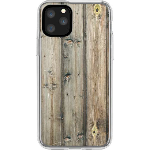 Natural Weathered Wood iPhone 11 Pro Clear Case
