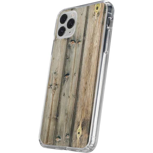 Natural Weathered Wood iPhone 11 Pro Clear Case