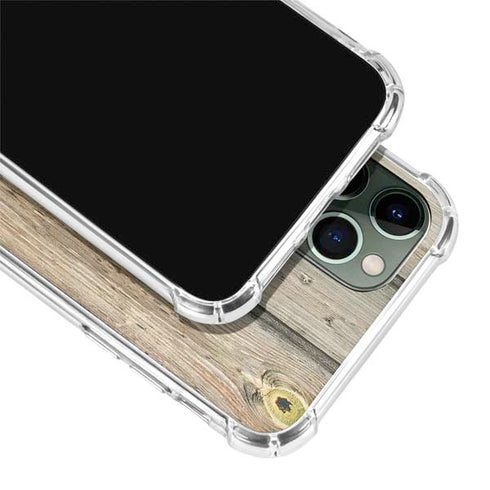 Natural Weathered Wood iPhone 11 Pro Max Clear Case