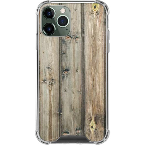 Natural Weathered Wood iPhone 11 Pro Max Clear Case