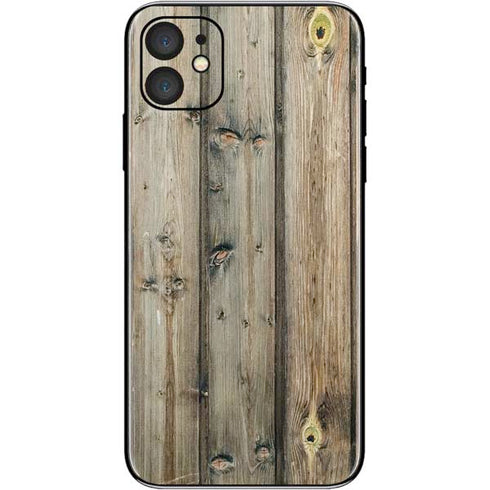 Natural Weathered Wood iPhone 11 Skin