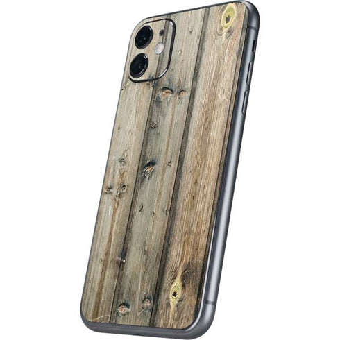 Natural Weathered Wood iPhone 11 Skin