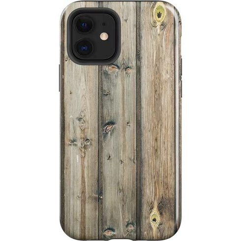 Natural Weathered Wood iPhone 12 Impact Case