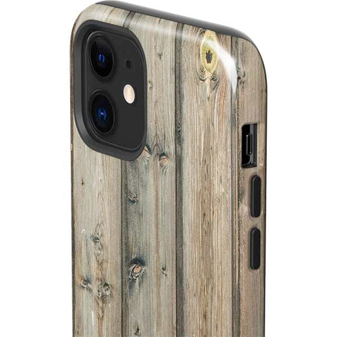 Natural Weathered Wood iPhone 12 Impact Case