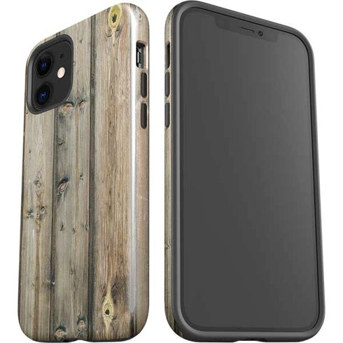 Natural Weathered Wood iPhone 12 Impact Case