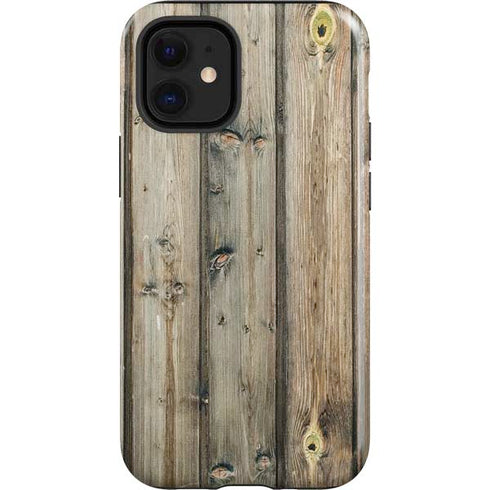 Natural Weathered Wood iPhone 12 Mini Impact Case