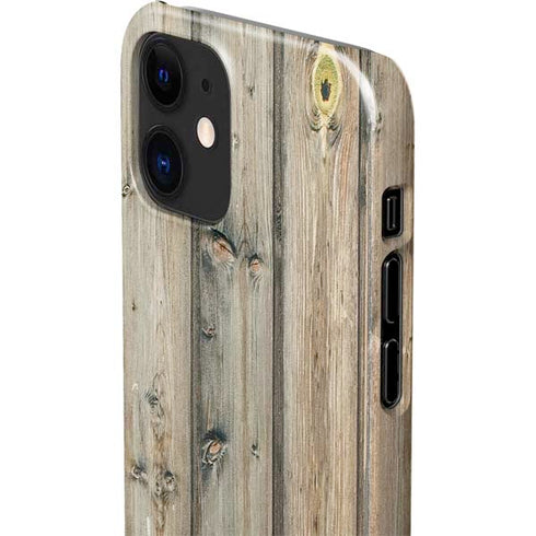 Natural Weathered Wood iPhone 12 Mini Lite Case