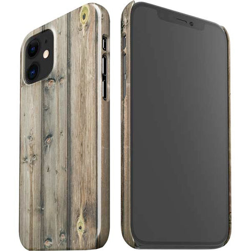 Natural Weathered Wood iPhone 12 Mini Lite Case