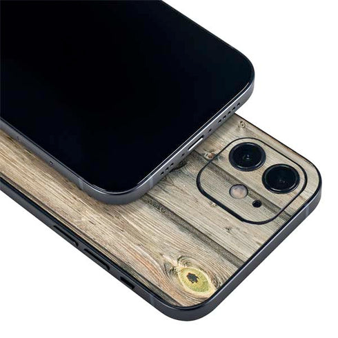Natural Weathered Wood iPhone 12 Mini Skin
