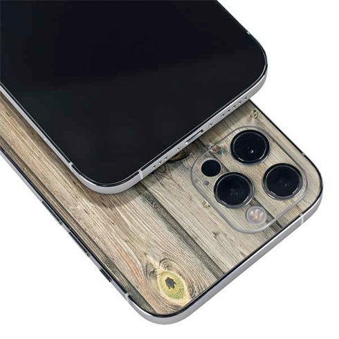 Natural Weathered Wood iPhone 12 Pro Skin