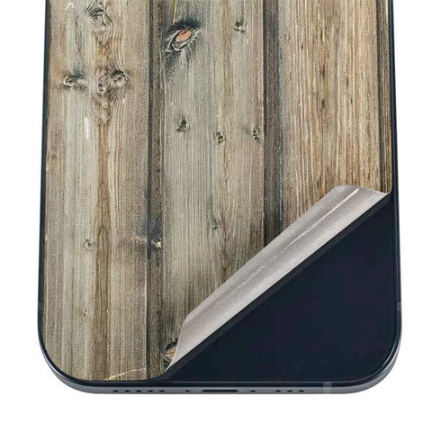 Natural Weathered Wood iPhone 12 Skin