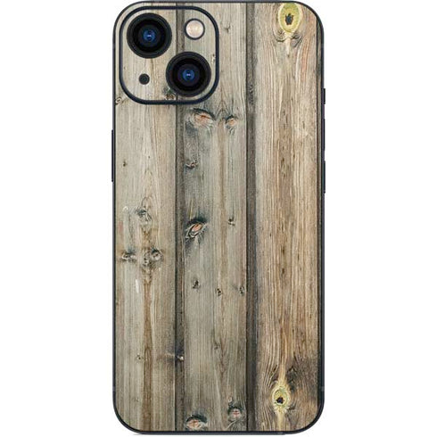 Natural Weathered Wood iPhone 13 Mini Skin