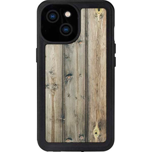 Natural Weathered Wood iPhone 13 Mini Waterproof Case