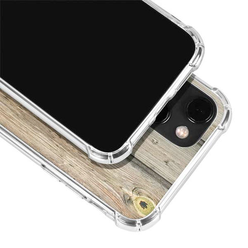 Natural Weathered Wood iPhone 14 Clear Case