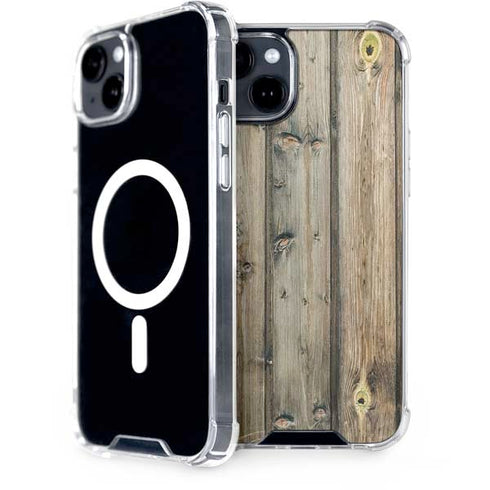 Natural Weathered Wood iPhone 15 Plus MagSafe Case