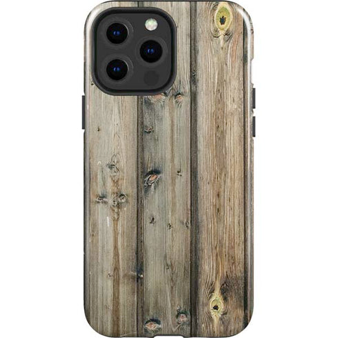 Natural Weathered Wood iPhone 14 Pro Max Impact Case