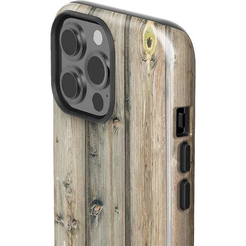 Natural Weathered Wood iPhone 14 Pro Max Impact Case