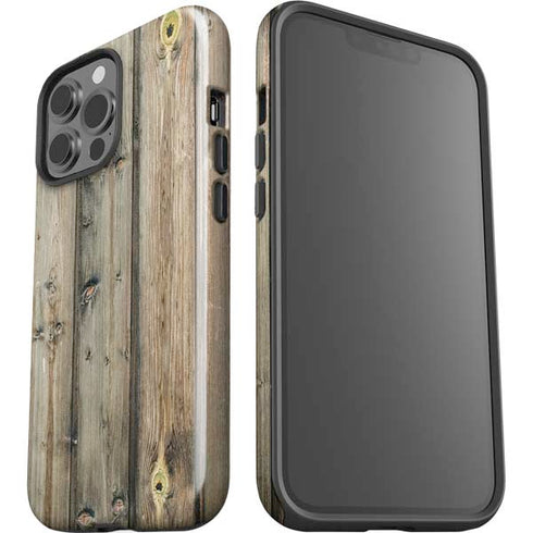 Natural Weathered Wood iPhone 14 Pro Max Impact Case