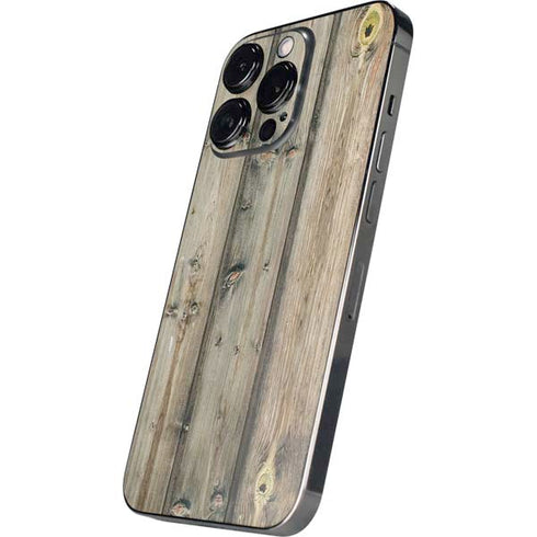 Natural Weathered Wood iPhone 15 Pro Skin