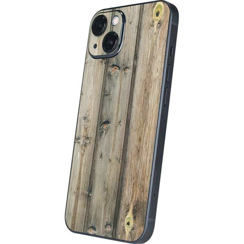 Natural Weathered Wood iPhone 14 Skin