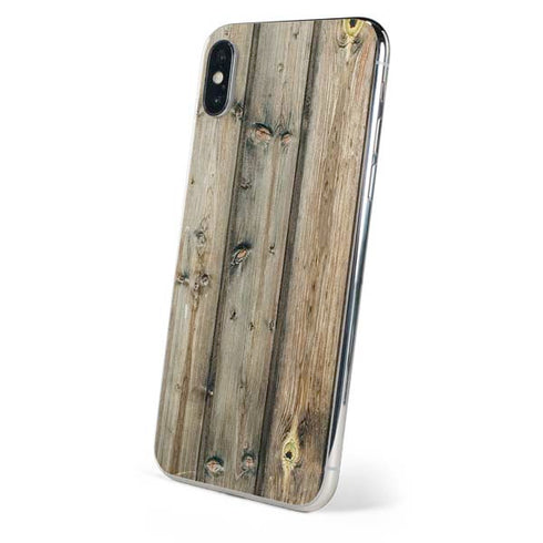 Natural Weathered Wood iPhone X Skin