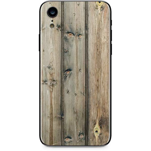 Natural Weathered Wood iPhone XR Skin