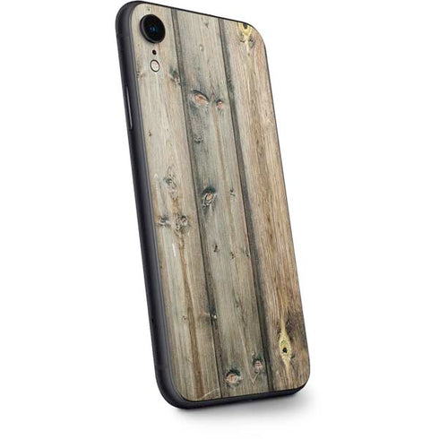 Natural Weathered Wood iPhone XR Skin