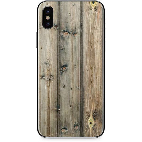 Natural Weathered Wood iPhone XS Max Skin