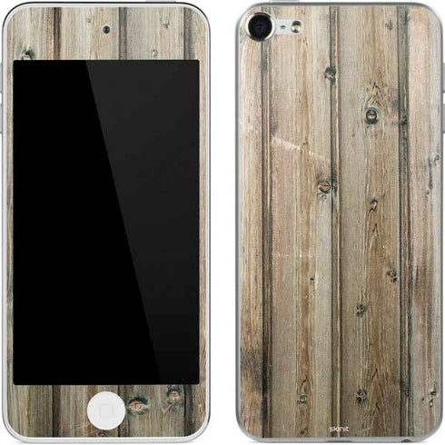 Natural Weathered Wood Apple iPod Skin