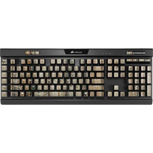 Natural Weathered Wood K95 RGB PLATINUM Mechanical Gaming Keyboard Skin
