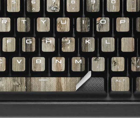 Natural Weathered Wood K95 RGB PLATINUM Mechanical Gaming Keyboard Skin