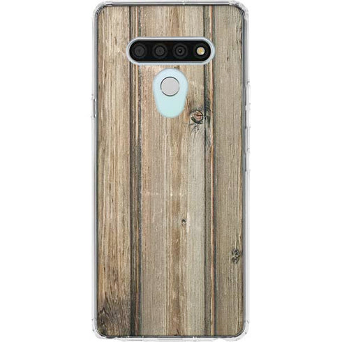 Natural Weathered Wood LG Stylo 6 Clear Case