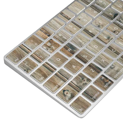 Natural Weathered Wood Magic Keyboard Skin
