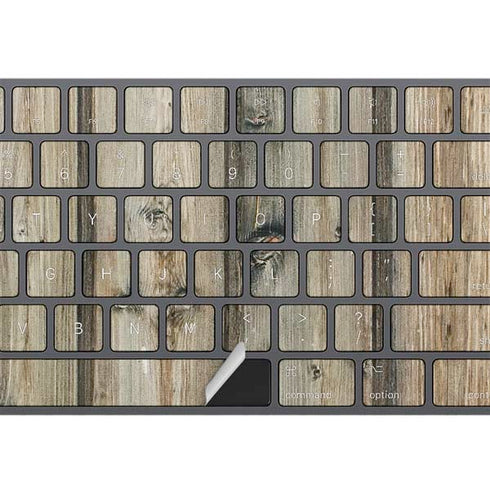 Natural Weathered Wood Magic Keyboard with Numeric Keypad Skin