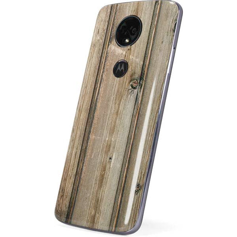 Natural Weathered Wood Moto E5 Plus Skin